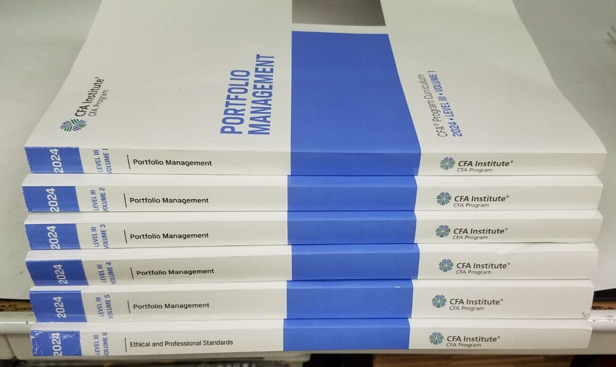 CFA Institute CFA Program Curriculum 2024 Level III Volumes 1 to 6