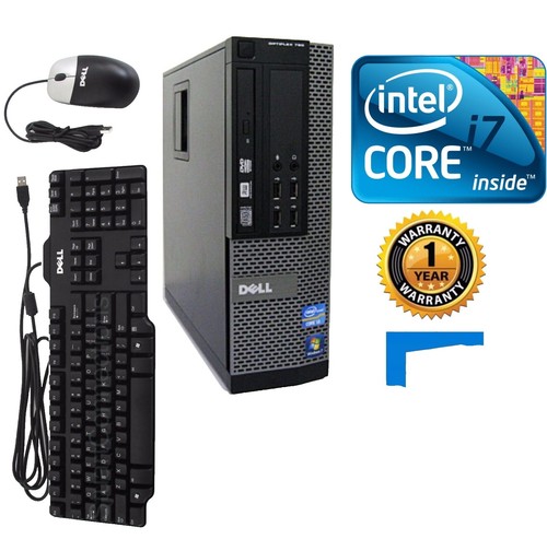 Desktop Computer PC i7-8700, 16GB RAM 512GB SSD+HDD Dual 24