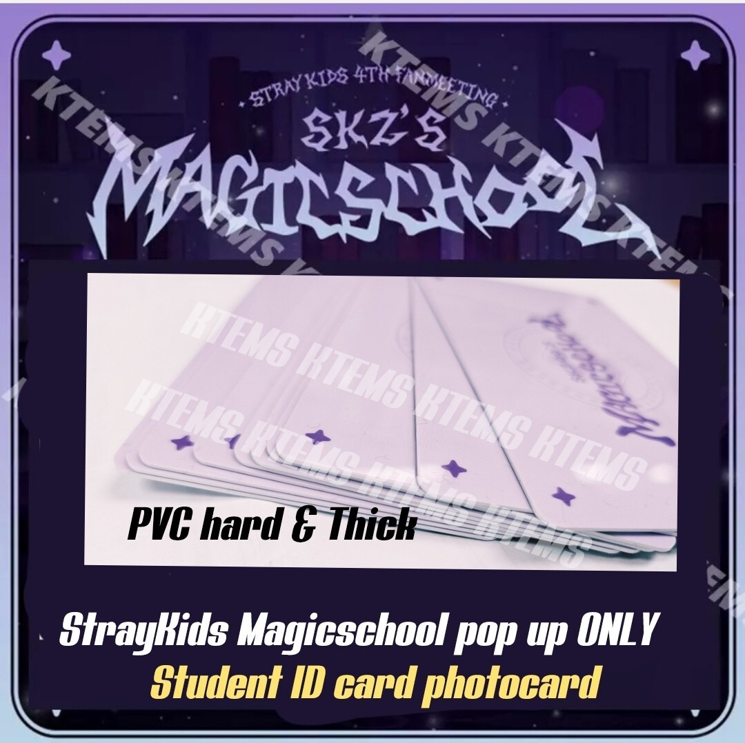 Stray Kids SKZOO POP UP store ID card PHOTOCARD MAGIC School (not