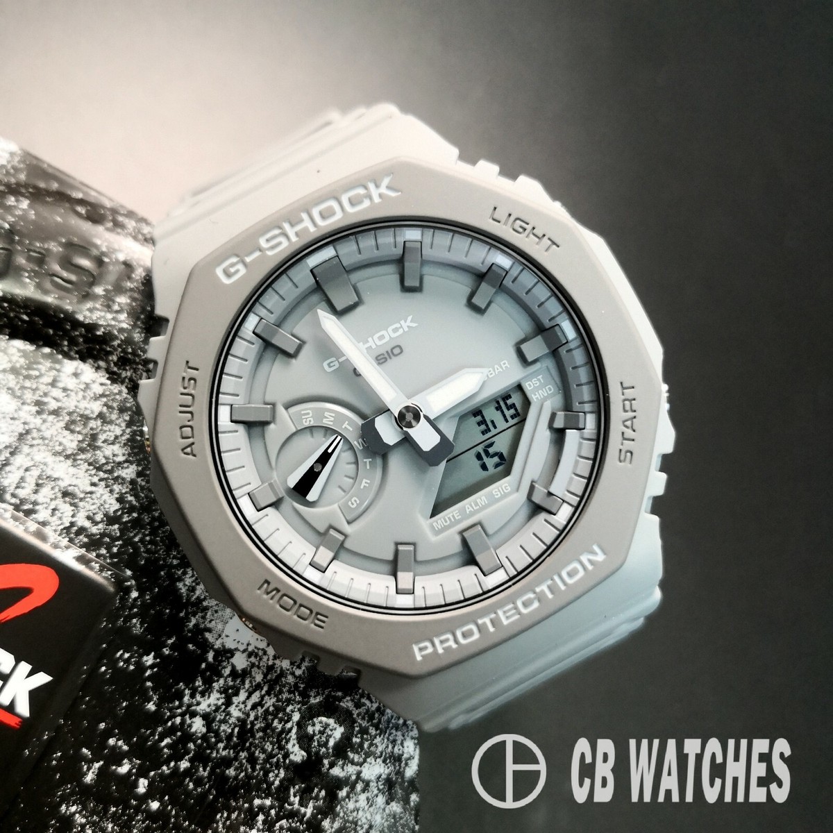 Casio G-Shock GA-2110ET-8A Grey Digital Watch Rare Earth Tone