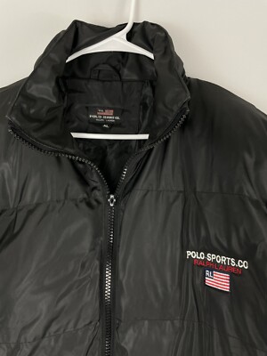 VINTAGE 90s Polo Sport Ralph Lauren Down Puffer Jacket Men's XL