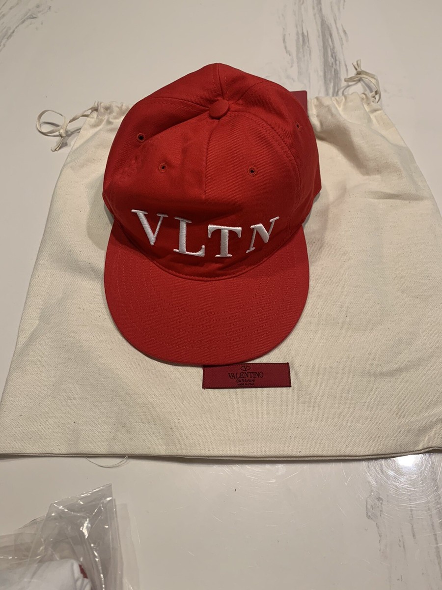 New Auth Valentino Garavani Unisex Baseball Hat Cap Big VLTN Front