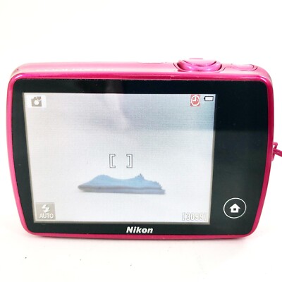 Nikon COOLPIX S01 Pink 10.1MP 3x Optical zoom Digital Camera Mini