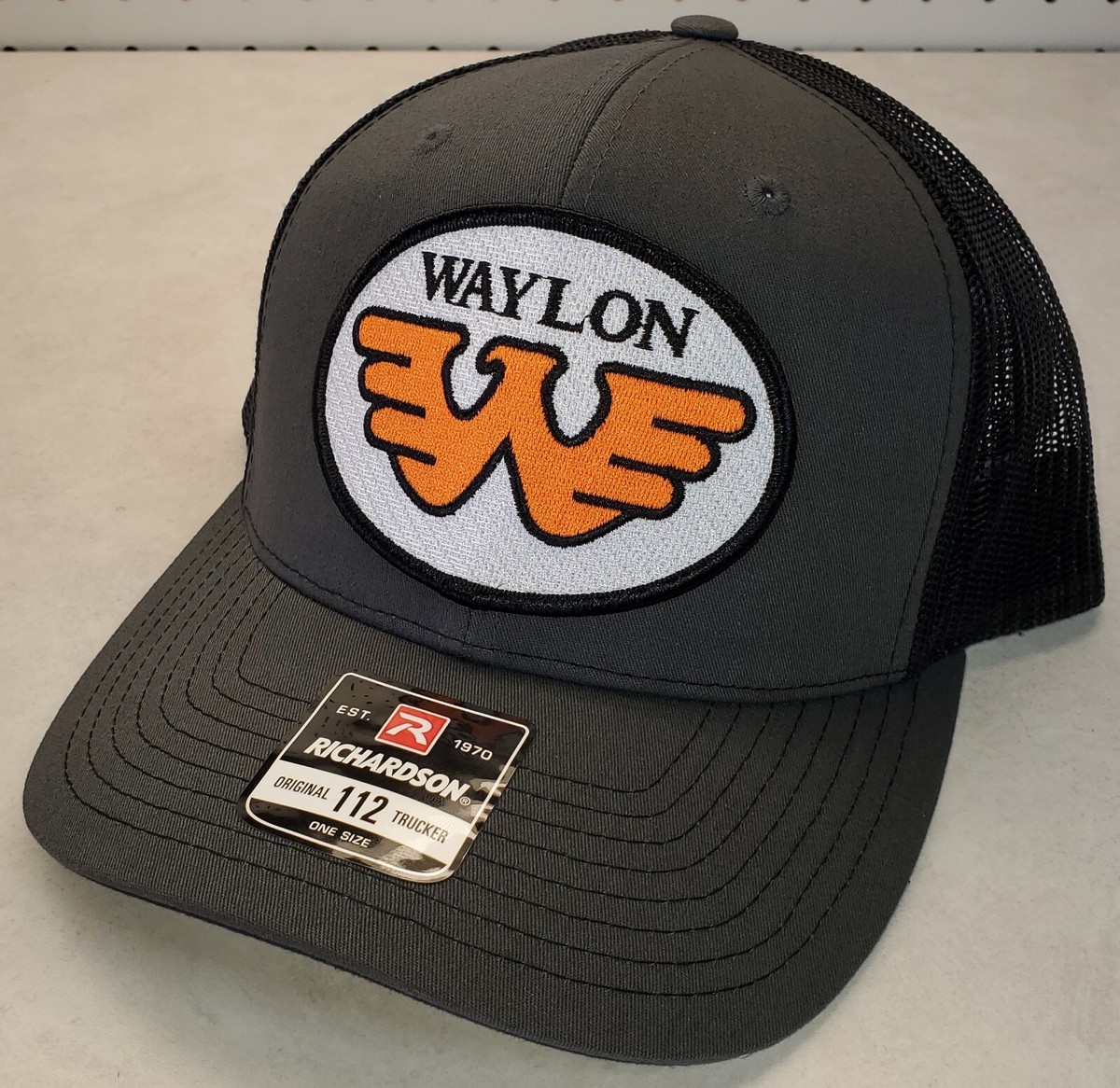 WAYLON JENNINGS Patch on Richardson 112 Trucker Hat Snapback