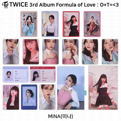 TWICE 3rd Album Formula of Love : O+T= 3 Official Photocard Mina