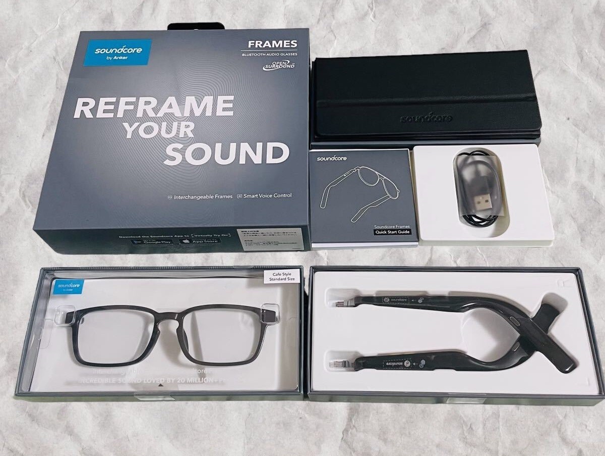 Anker Soundcore Frames Cafe Smart Audio Glasses Blue Light Cut