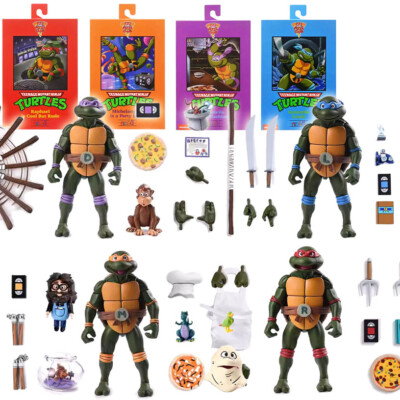 NECA Teenage Mutant Ninja Turtles Pizza Club 4 Pack TMNT 7