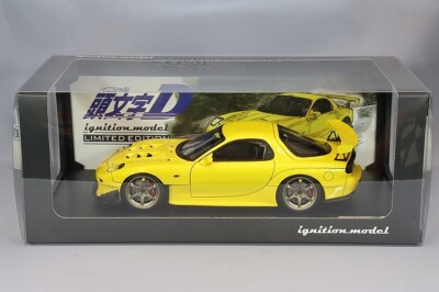 1/18 scale Ignition INITIAL D Mazda RX-7 (FD3S) Yellow IG2868 | eBay