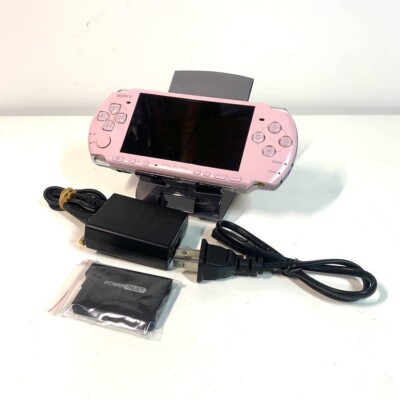 Near Mint Sony PSP-3000 PlayStation Portable Blossom pink memory