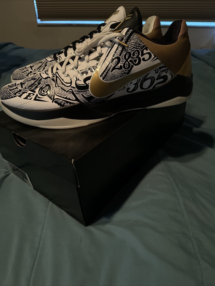 Nike Kobe 5 V Protro Big Stage Parade White Gold CT8014-100 US