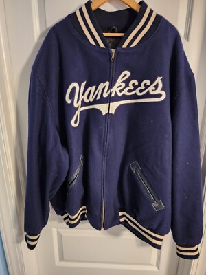 New York Yankees Mitchell & Ness Wool Varsity Jacket Size 60