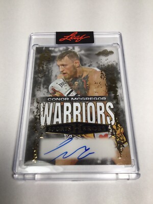 2025 Leaf Sports Heroes Conor McGregor Auto Warriors Gold 1/1