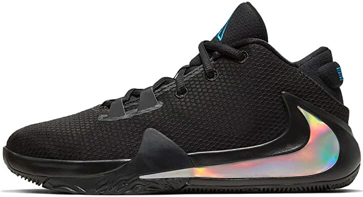Nike Zoom Freak 1 GS sz 7Y Giannis Triple Black MultiColor