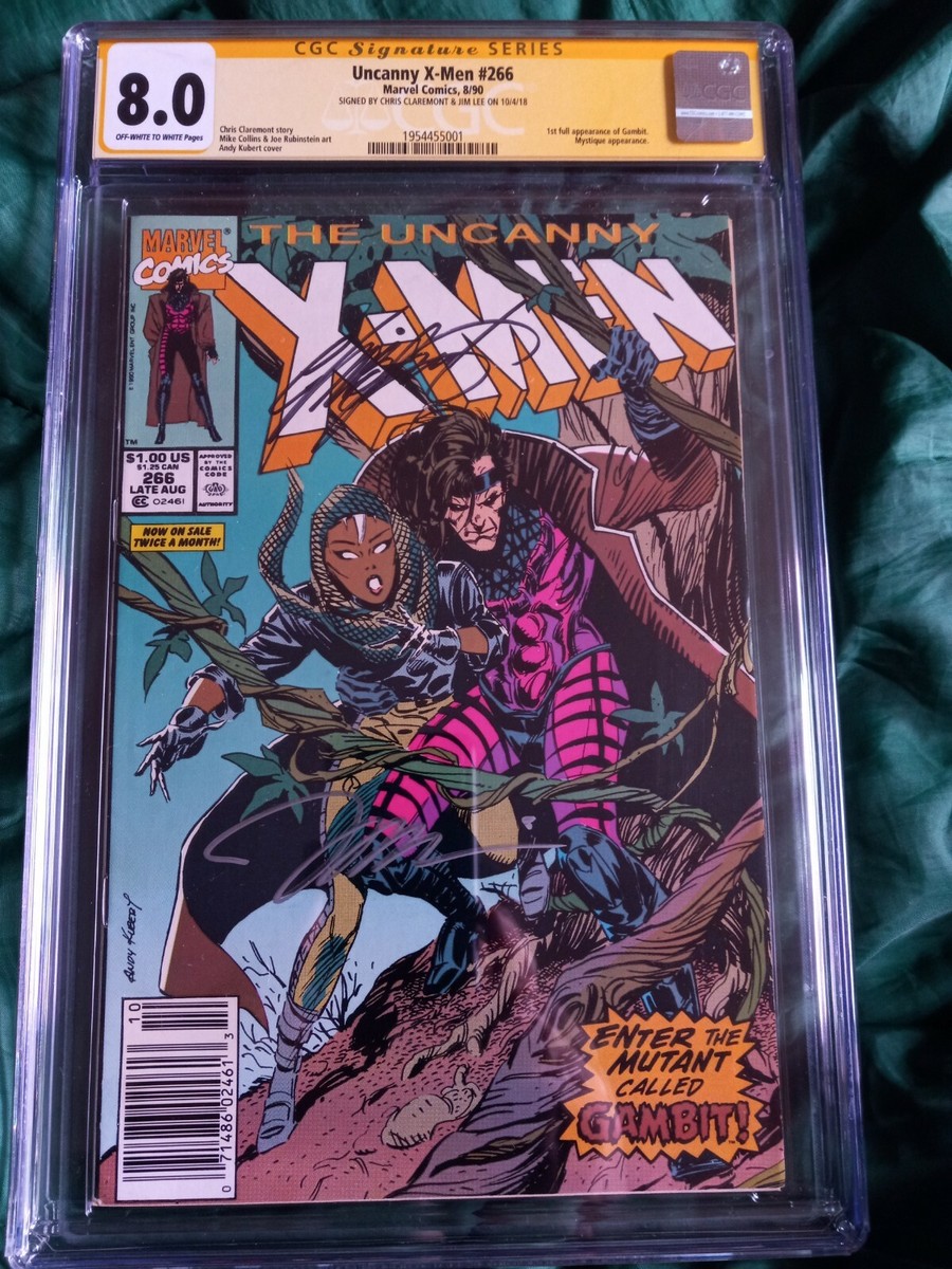 The Uncanny X-Men 266 CGC signed Jim Lee and Chris Claremont