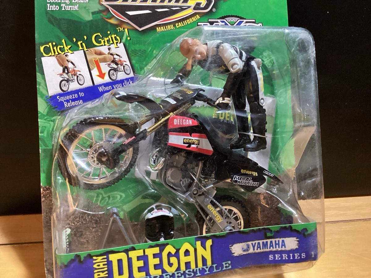 Road Champs MXS Brian Deegan Jakks Cr Rare Dirt Bike Toy