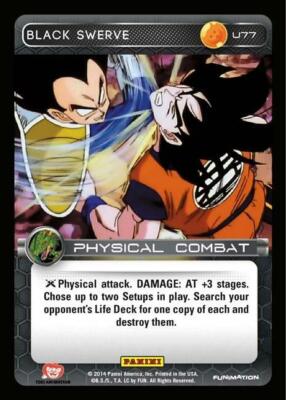 DBZ Dragon Ball Z TCG Card Panini Premiere U77 Black Swerve | eBay