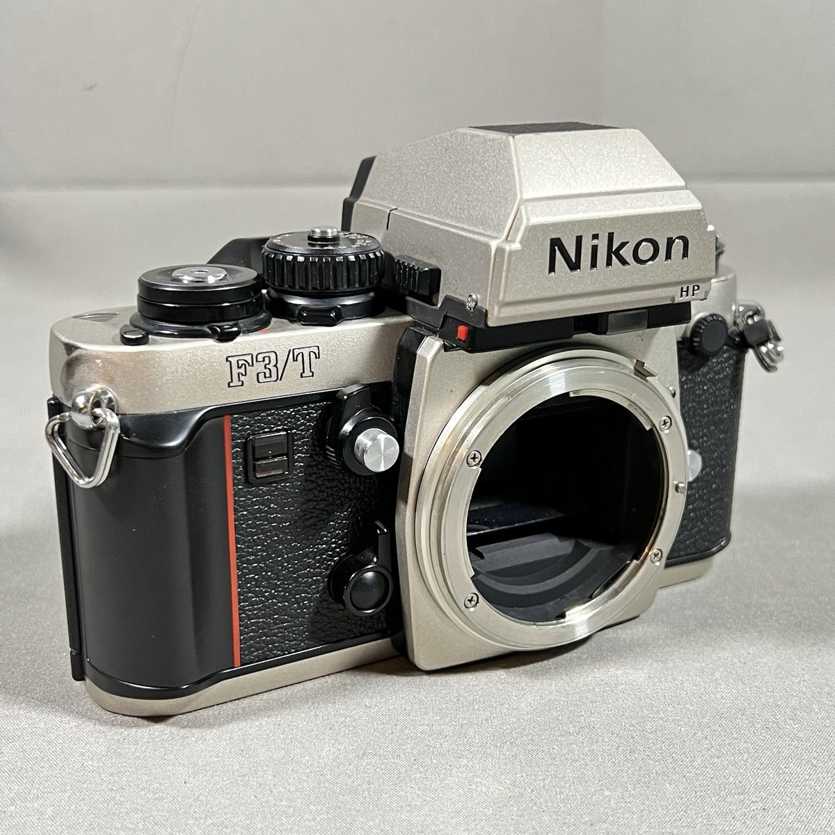 Nikon F3/T Titan HP (DE-4) Champagne Silver 35mm SLR Film Camera