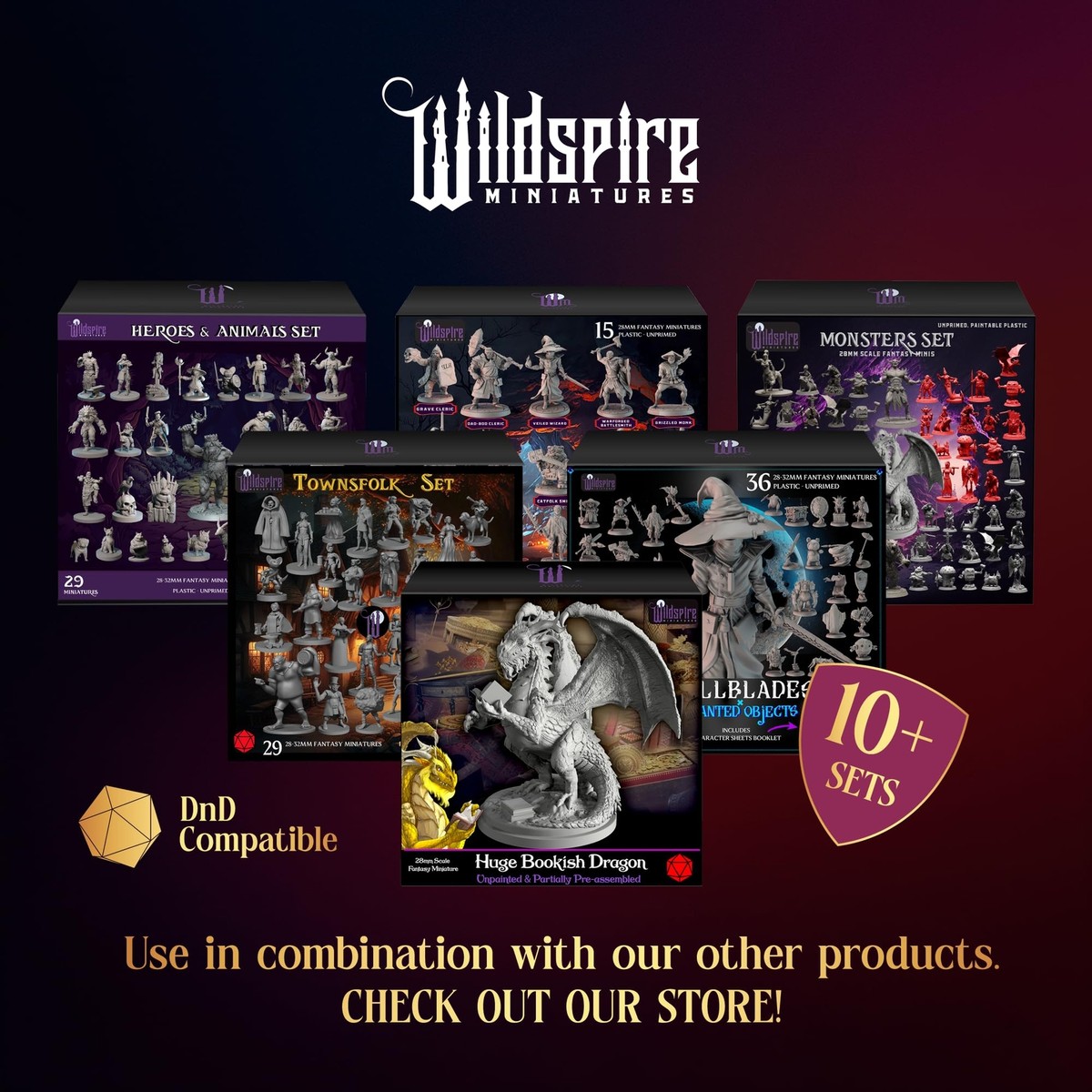 Classic Encounters - 125 Iconic DND Miniatures Bulk Monsters