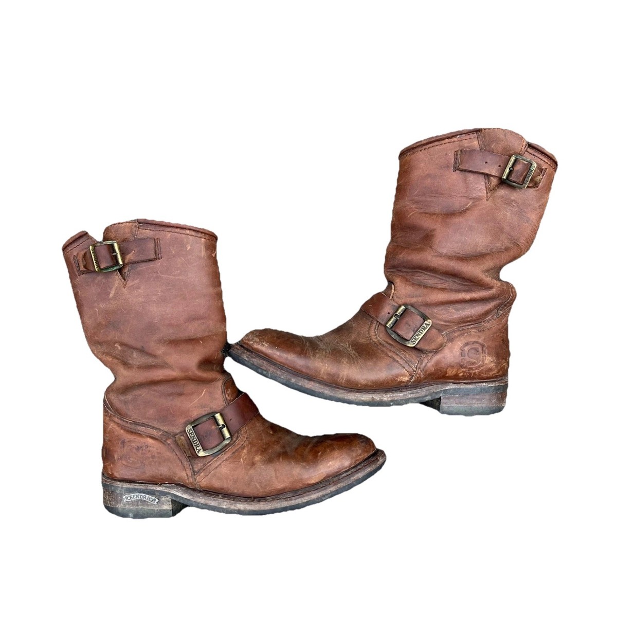 2944 Sendra Engineer Biker Boots Evolution Leather Boots with