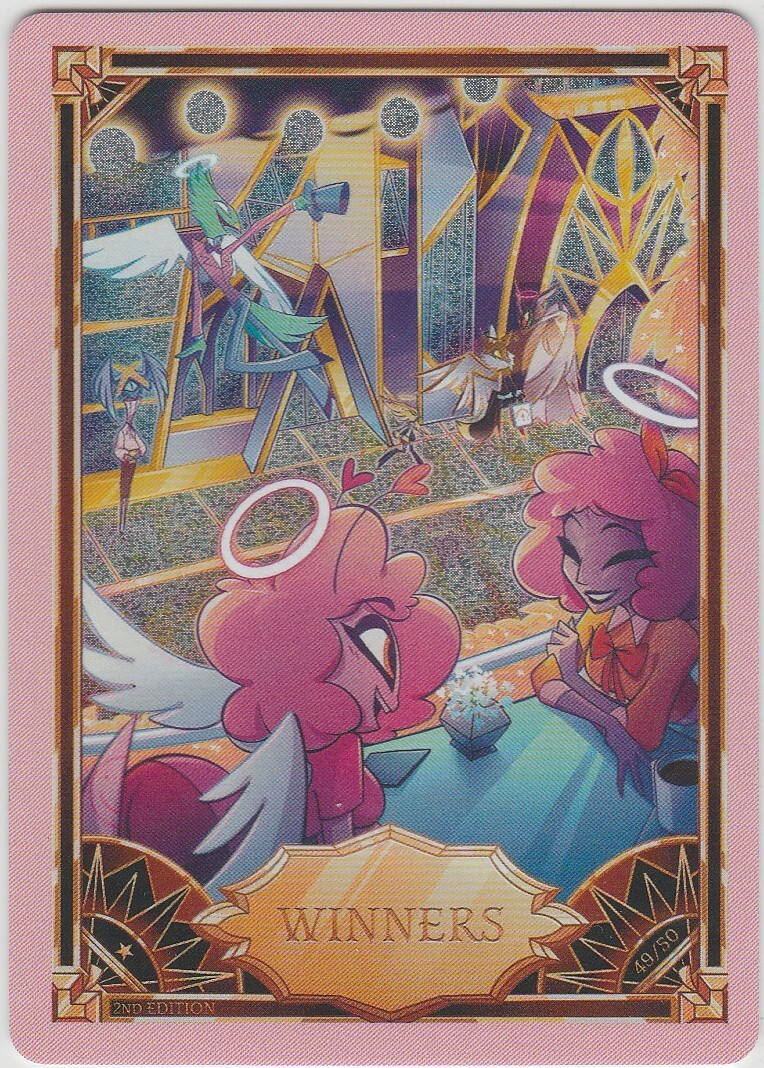 Hazbin Hotel Trading Card PINK FOIL WINNERS 49/50 Second 2nd