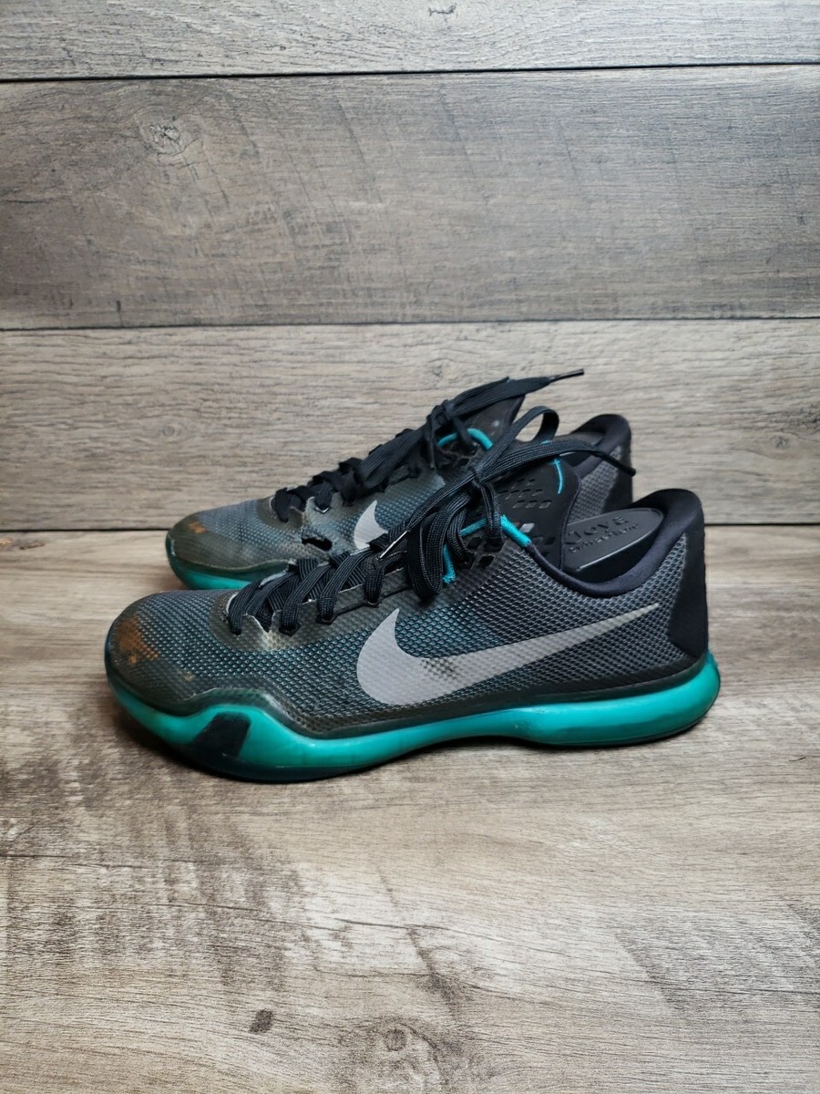 Nike Kobe 10 X 'Liberty' 2015 Blue Teal Basketball Shoes Men Sz