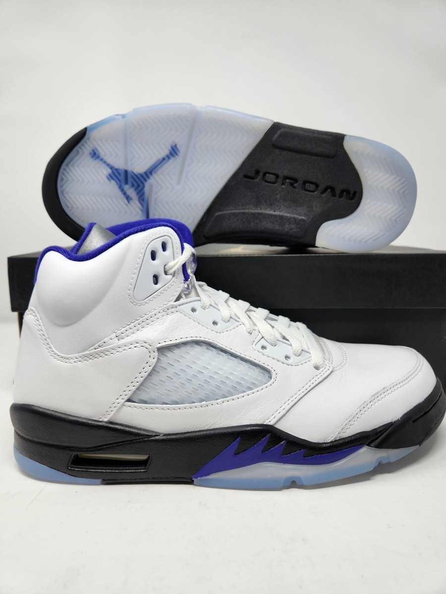 Nike Air Jordan 5 Retro Concord Purple White Black Size 8 DD0587