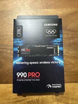 Samsung - 990 PRO 2TB Internal SSD PCle Gen 4x4 NVMe New Sealed MZ