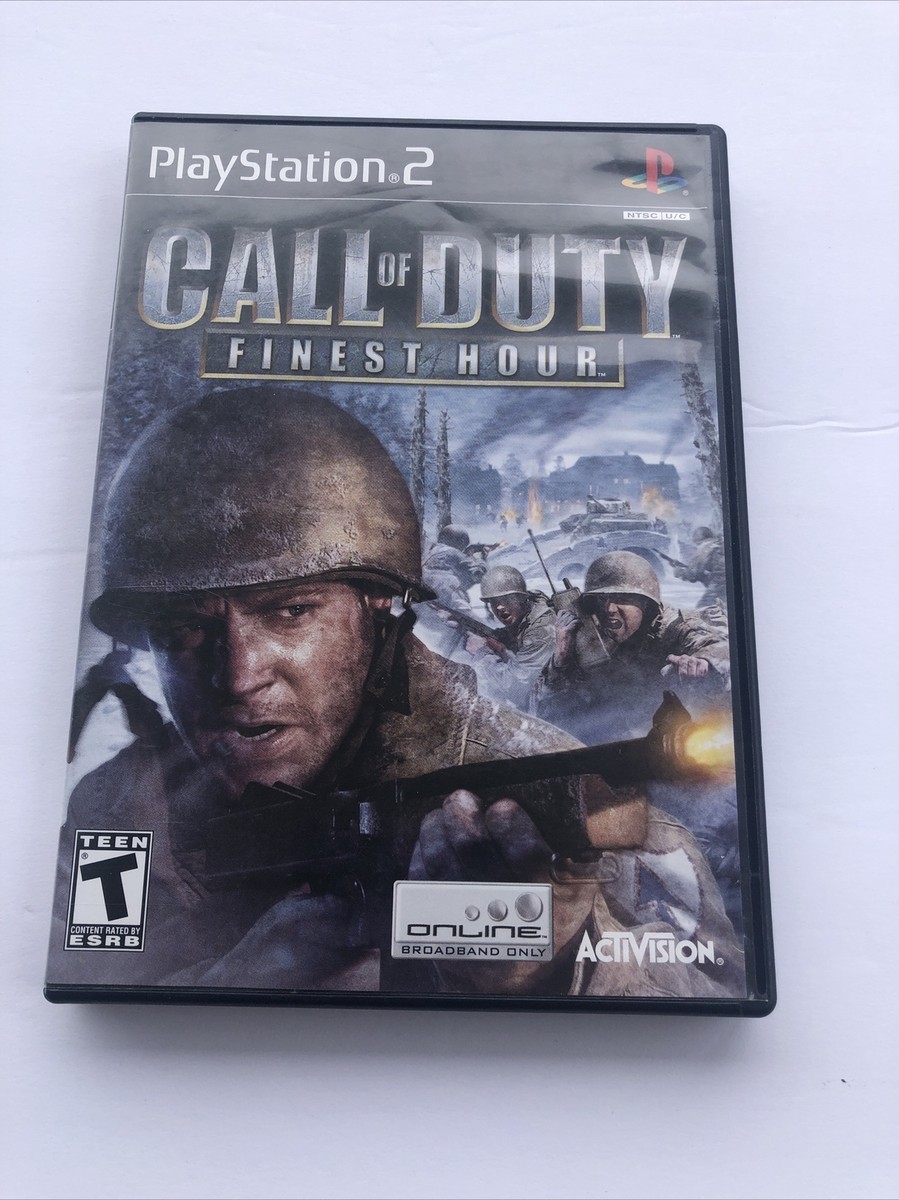 PS2 COD Finest Hour and Big Red One Video Game Lot Call of Duty