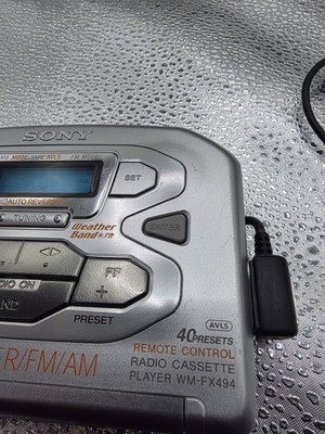 Sony Walkman WM-FX494 FM/AM/TV/Weather/Cassette Player Tested