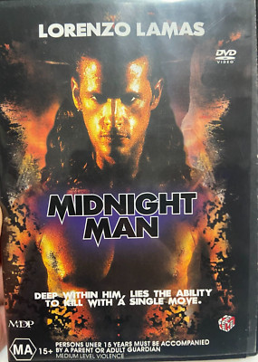 Midnight Man region 4 DVD (1995 Lorenzo Lamas martial arts action