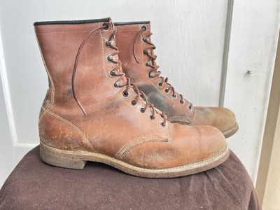 Vintage 1960s Used Men's Chippewa Work Boots 10 1/2 E 6300 +