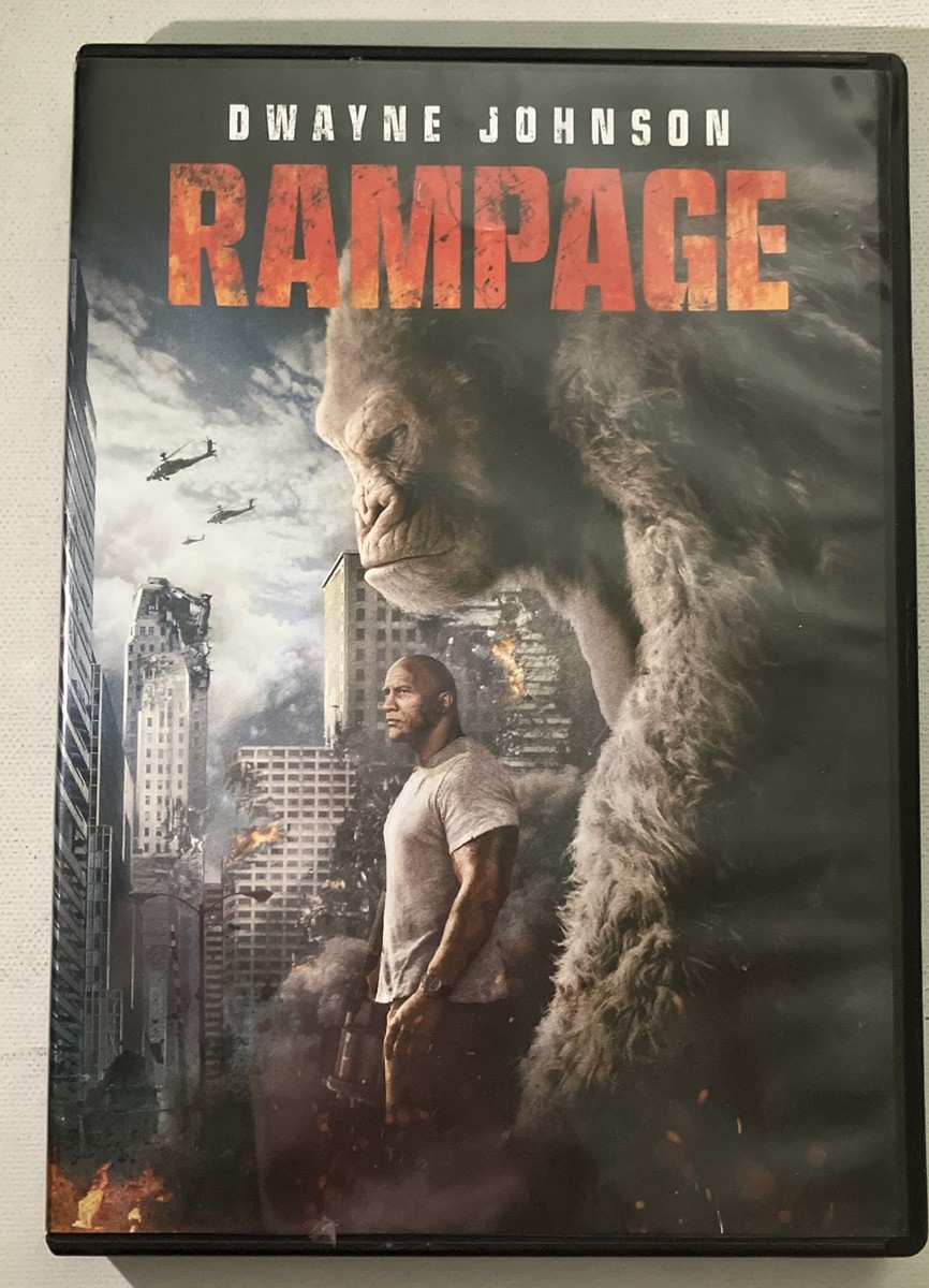 Rampage (DVD, 2018) Dwayne Johnson King Kong Action Movie