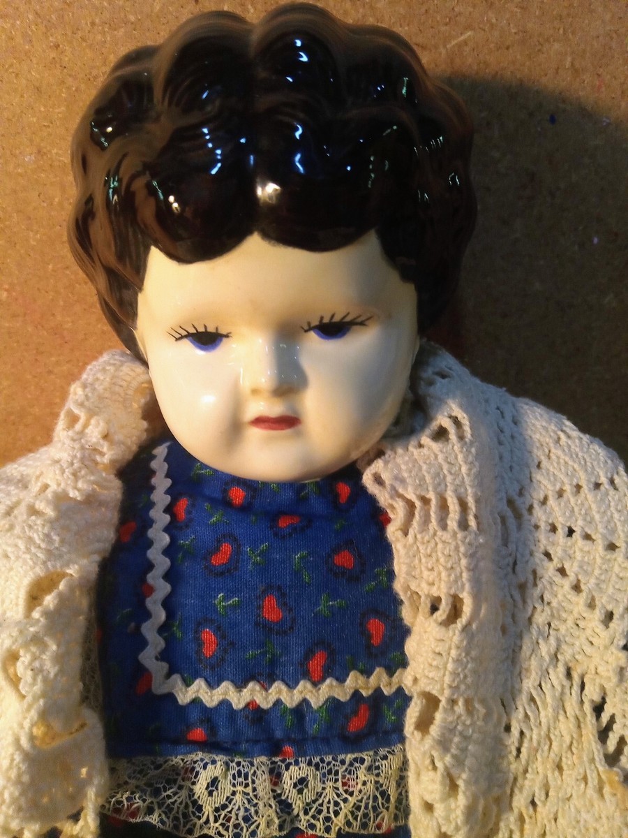 Antique 18 Inch China Head Doll Porcelain & Cloth | eBay