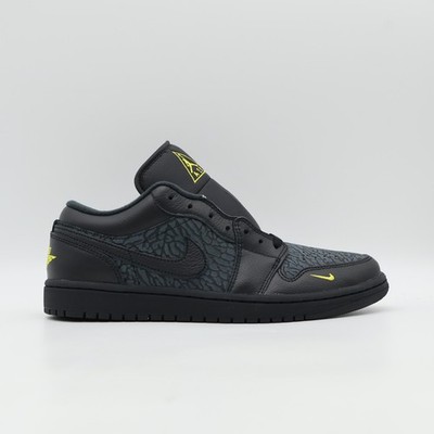IM6568-010 Nike Air Jordan 1 Low SE Black Anthracite Tour Yellow