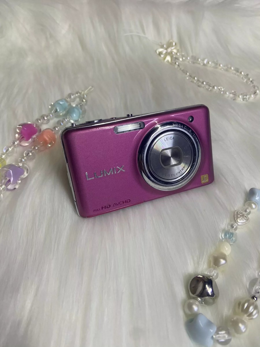 Panasonic Digital Camera LUMIX FX77 12.1 MP Lily White DMC-FX77