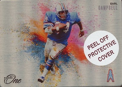 Earl Campbell 2024 Panini One Color Blast SSP CASE HIT Houston