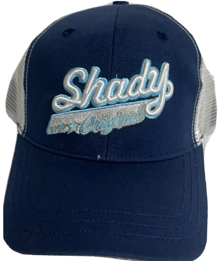 Vintage Eminem Shady LTD Brand Snap Back Hat Rare Mesh Trucker