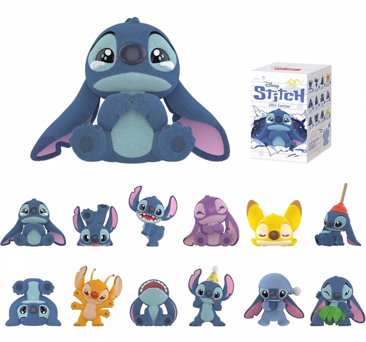 Authentic POPMART Stitch Little Emotions Series Blind Box Figure