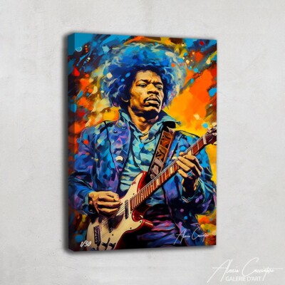 Jimi Hendrix Wall Art Canvas Large Canvas Pop Art Painting Wall