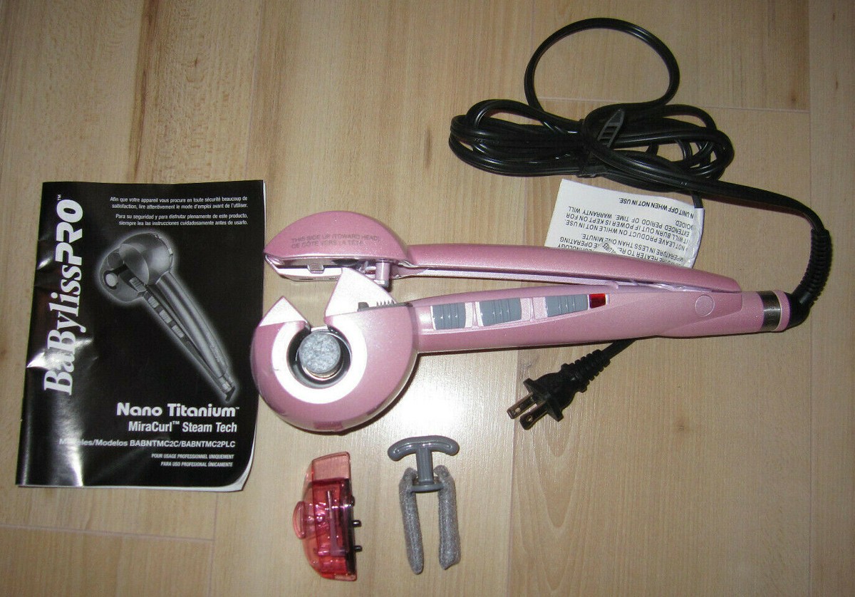 Pink BaByliss PRO Nano Titanium MiraCurl Professional Curl Machine