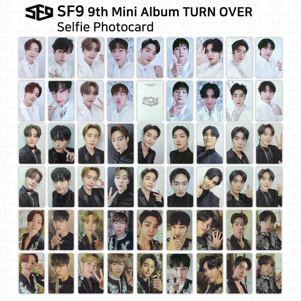 SF9 9th Mini Album Turn Over Selfie Photocard Rowoon Jaeyoon