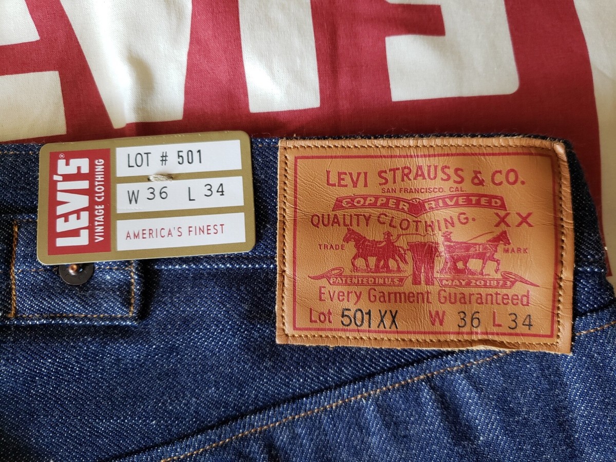 LEVI'S 1890 501 xx LVC Vintage Clothing Selvedge 1937 1933 Men's