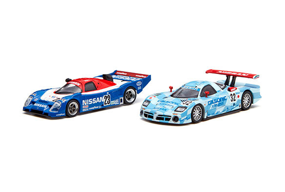 Kyosho 1/64 NISSAN R91CP. NISSAN R390 GT1 set Die-cast model car