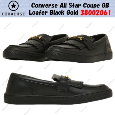 Converse All Star Coupe GB Loafer Black Gold 38002061 Men's Size