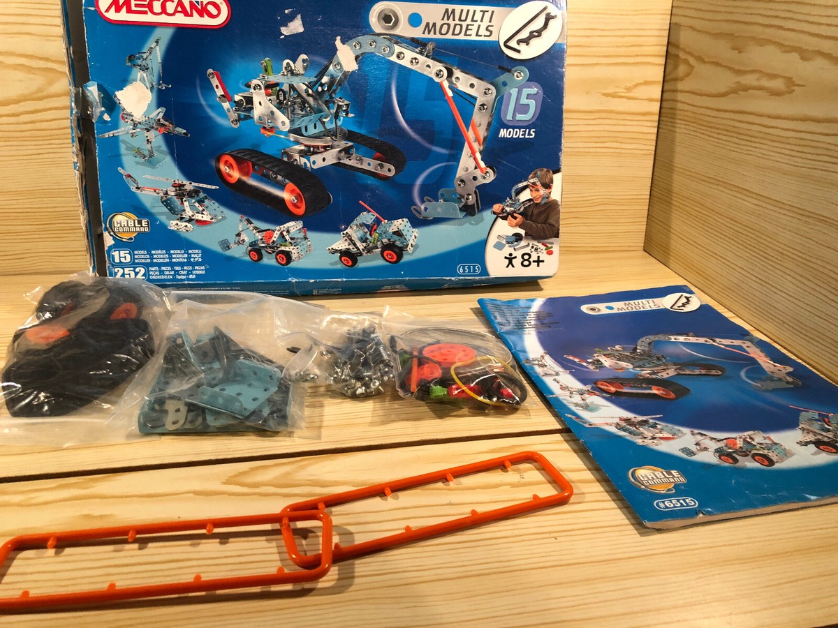 Meccano MultiModels 15 Models Set 6515 With Cable Control 252