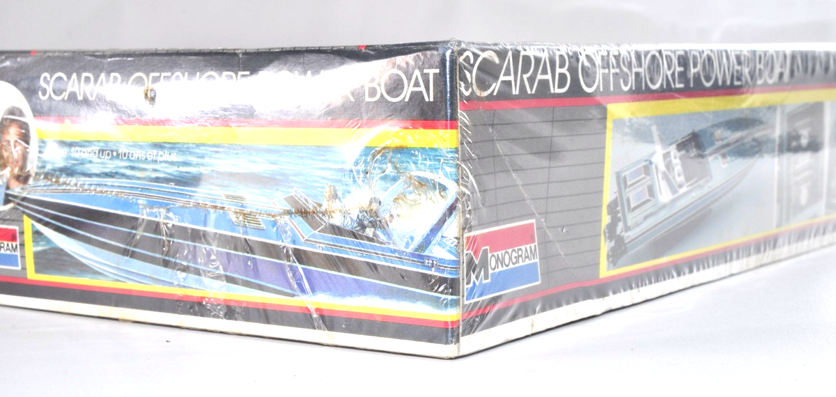 Rare Vintage Miami Vice Offshore Power Boat Model Kit Monogram