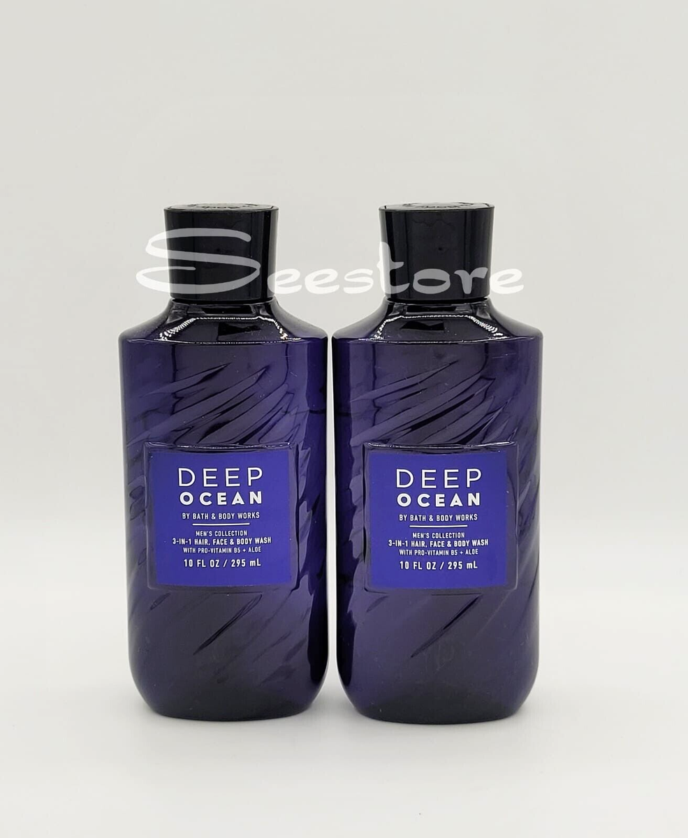 Bath & Body Works Deep Ocean Men's 3 in 1 Face Hair & Body Wash 10