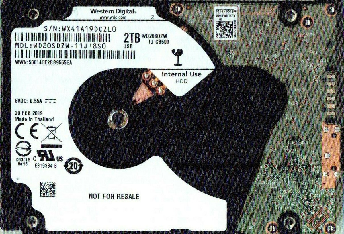 WD20SDZW-11JJ8S0, WESTERN DIGITAL USB3 2TB WX FEB 2019 | eBay