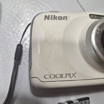 Nikon COOLPIX S33 13.2MP Digital Camera - White for sale online | eBay