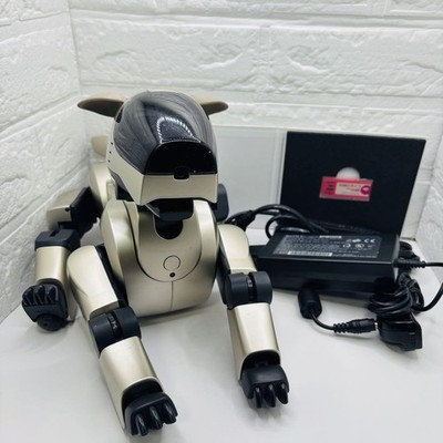 Sony Aibo Ers-210 Gold Robot Junk Broken Battery Memory Stick